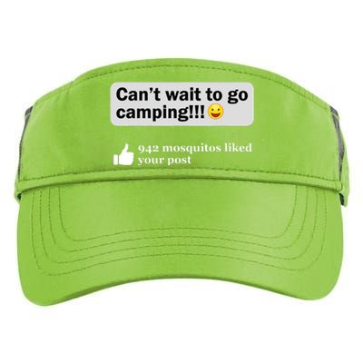 Funny Camping Saying Humor Outdoorsy Joke Camp Gear Gift Adult Drive Performance Visor