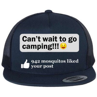 Funny Camping Saying Humor Outdoorsy Joke Camp Gear Gift Flat Bill Trucker Hat