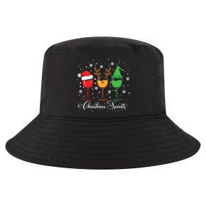 Funny Christmas Spirits Glasses Of Wine Xmas Holidays Party Cool Comfort Performance Bucket Hat