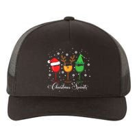 Funny Christmas Spirits Glasses Of Wine Xmas Holidays Party Yupoong Adult 5-Panel Trucker Hat