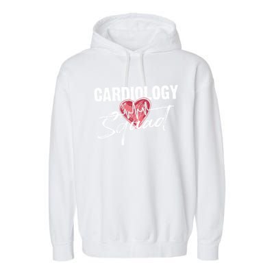 Funny Cardiology Squad Gift For Cardiovascular Technologists Gift Garment-Dyed Fleece Hoodie