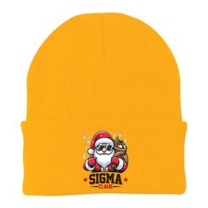 Funny Christmas Sigma Claus Cool Santa Rizz Rizzler Meme Knit Cap Winter Beanie