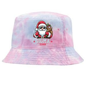 Funny Christmas Sigma Claus Cool Santa Rizz Rizzler Meme Tie-Dyed Bucket Hat