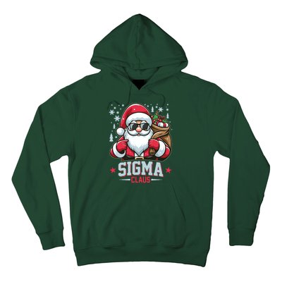 Funny Christmas Sigma Claus Cool Santa Rizz Rizzler Meme Hoodie