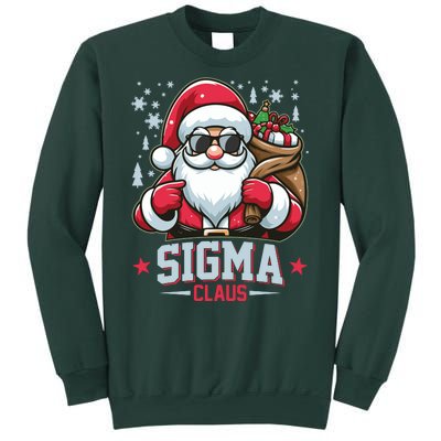 Funny Christmas Sigma Claus Cool Santa Rizz Rizzler Meme Sweatshirt