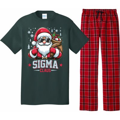 Funny Christmas Sigma Claus Cool Santa Rizz Rizzler Meme Pajama Set