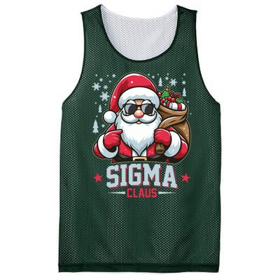 Funny Christmas Sigma Claus Cool Santa Rizz Rizzler Meme Mesh Reversible Basketball Jersey Tank