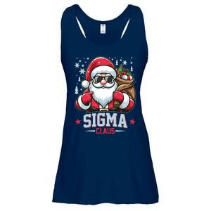 Funny Christmas Sigma Claus Cool Santa Rizz Rizzler Meme Ladies Essential Flowy Tank