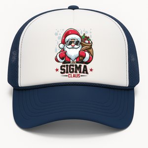 Funny Christmas Sigma Claus Cool Santa Rizz Rizzler Meme Trucker Hat