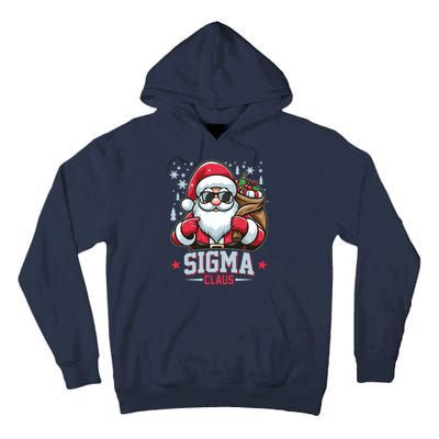 Funny Christmas Sigma Claus Cool Santa Rizz Rizzler Meme Tall Hoodie