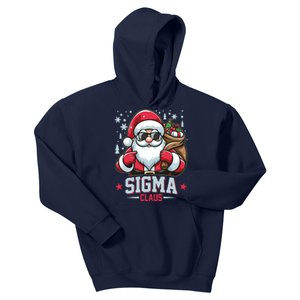 Funny Christmas Sigma Claus Cool Santa Rizz Rizzler Meme Kids Hoodie