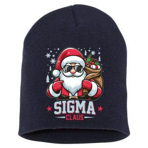 Funny Christmas Sigma Claus Cool Santa Rizz Rizzler Meme Short Acrylic Beanie