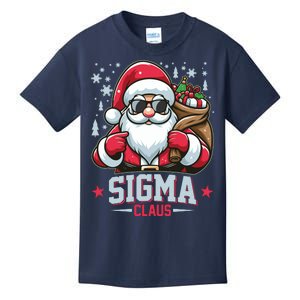 Funny Christmas Sigma Claus Cool Santa Rizz Rizzler Meme Kids T-Shirt