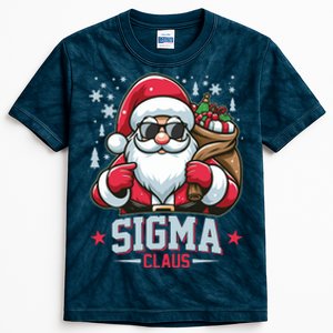 Funny Christmas Sigma Claus Cool Santa Rizz Rizzler Meme Kids Tie-Dye T-Shirt