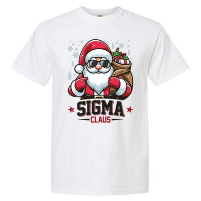 Funny Christmas Sigma Claus Cool Santa Rizz Rizzler Meme Garment-Dyed Heavyweight T-Shirt