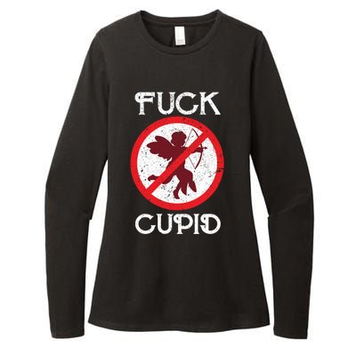 Fuck Cupid Singles Awareness Day Gift Womens CVC Long Sleeve Shirt