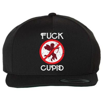 Fuck Cupid Singles Awareness Day Gift Wool Snapback Cap