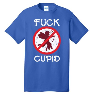 Fuck Cupid Singles Awareness Day Gift Tall T-Shirt