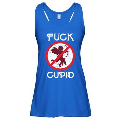 Fuck Cupid Singles Awareness Day Gift Ladies Essential Flowy Tank