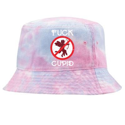 Fuck Cupid Singles Awareness Day Gift Tie-Dyed Bucket Hat