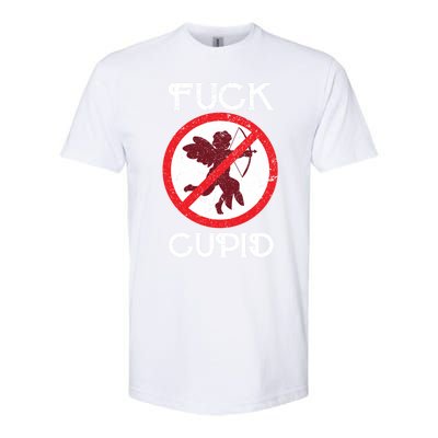 Fuck Cupid Singles Awareness Day Gift Softstyle CVC T-Shirt