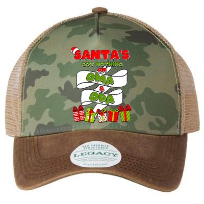 Funny Christmas Santas Got Nothing On Oma And Opa Legacy Tie Dye Trucker Hat
