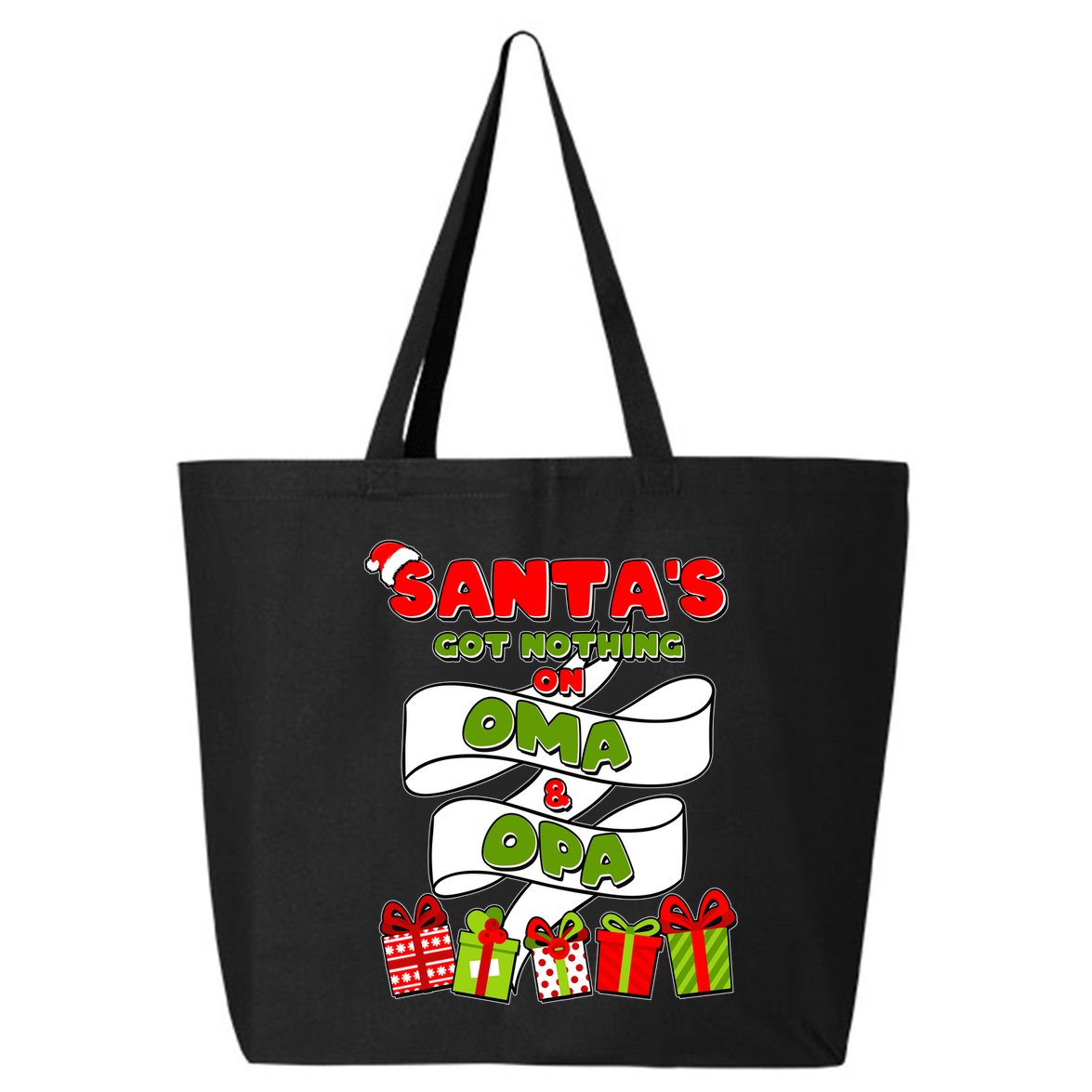 Funny Christmas Santas Got Nothing On Oma And Opa 25L Jumbo Tote