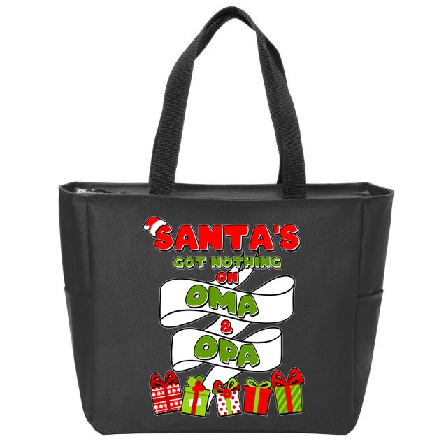 Funny Christmas Santas Got Nothing On Oma And Opa Zip Tote Bag