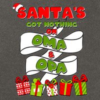 Funny Christmas Santas Got Nothing On Oma And Opa Cotton Canvas Backpack