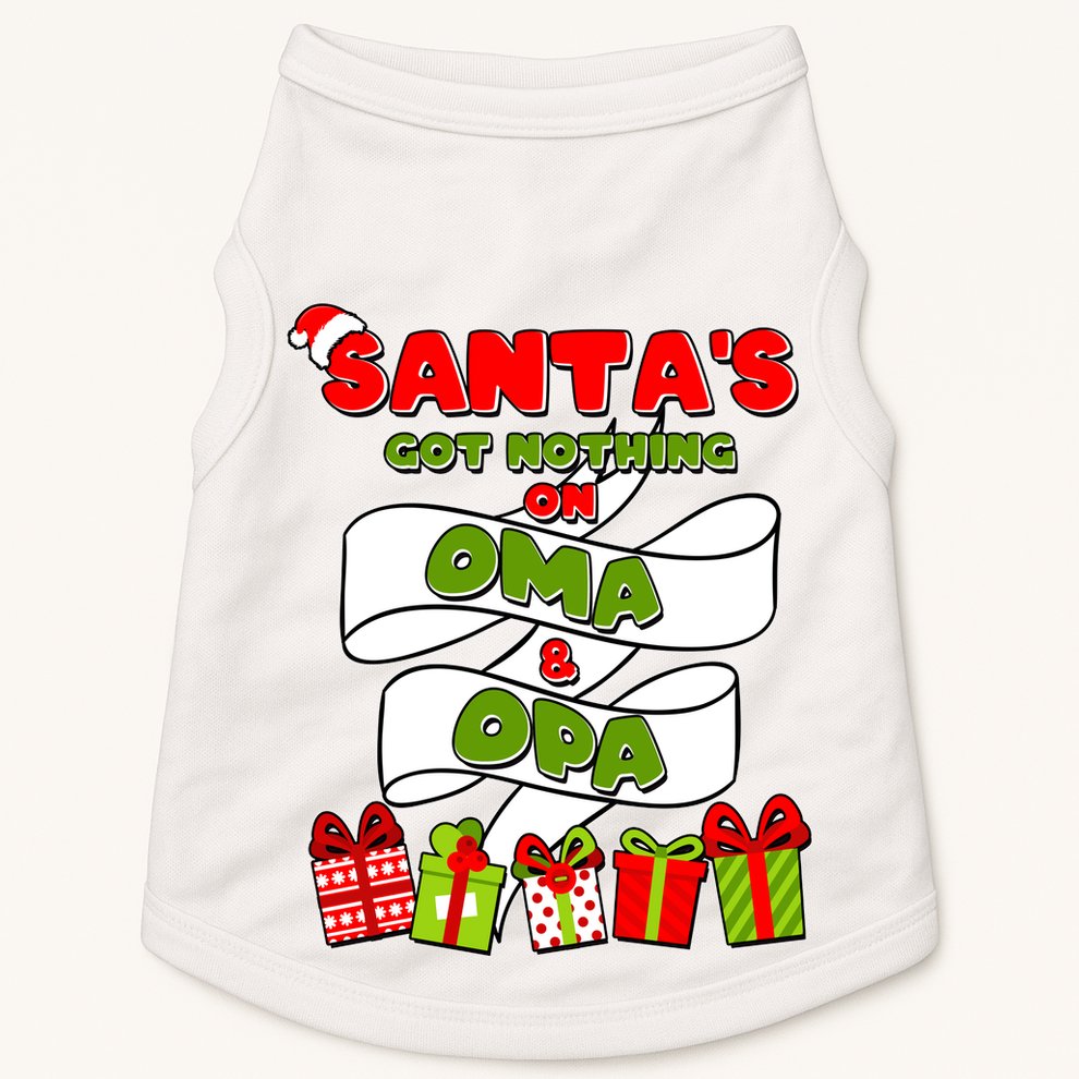 Funny Christmas Santas Got Nothing On Oma And Opa Doggie Tank