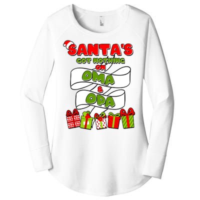 Funny Christmas Santas Got Nothing On Oma And Opa Women's Perfect Tri Tunic Long Sleeve Shirt