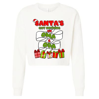 Funny Christmas Santas Got Nothing On Oma And Opa Cropped Pullover Crew