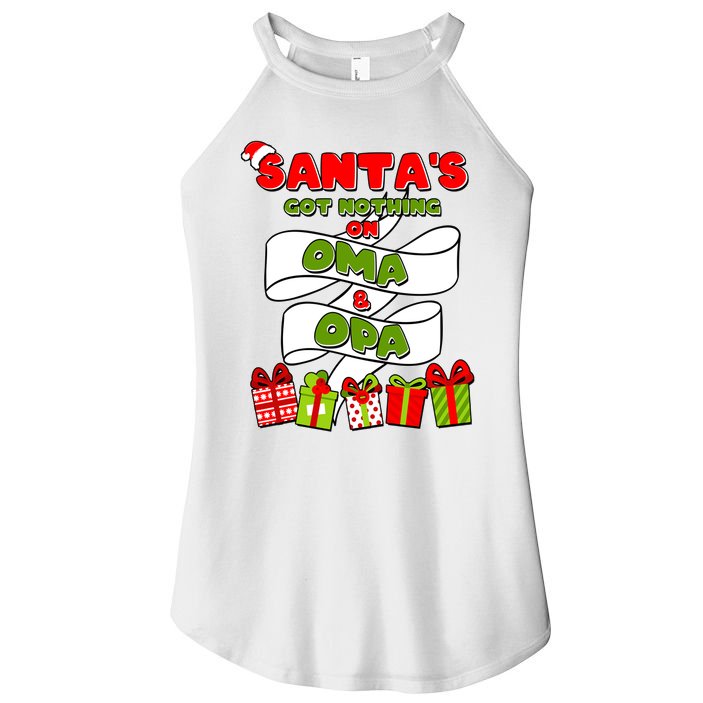 Funny Christmas Santas Got Nothing On Oma And Opa Women's Perfect Tri Rocker Tank