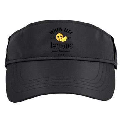 Funny Cool Summer When Life Gives You Lemons Make Lemonade Great Gift Adult Drive Performance Visor