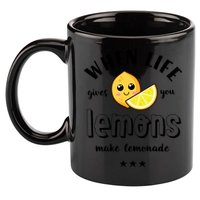 Funny Cool Summer When Life Gives You Lemons Make Lemonade Great Gift 11oz C Handle Ceramic Mug