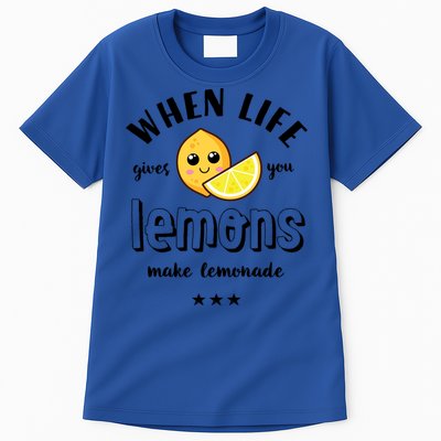 Funny Cool Summer When Life Gives You Lemons Make Lemonade Great Gift Tall T-Shirt
