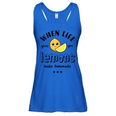 Funny Cool Summer When Life Gives You Lemons Make Lemonade Great Gift Ladies Essential Flowy Tank