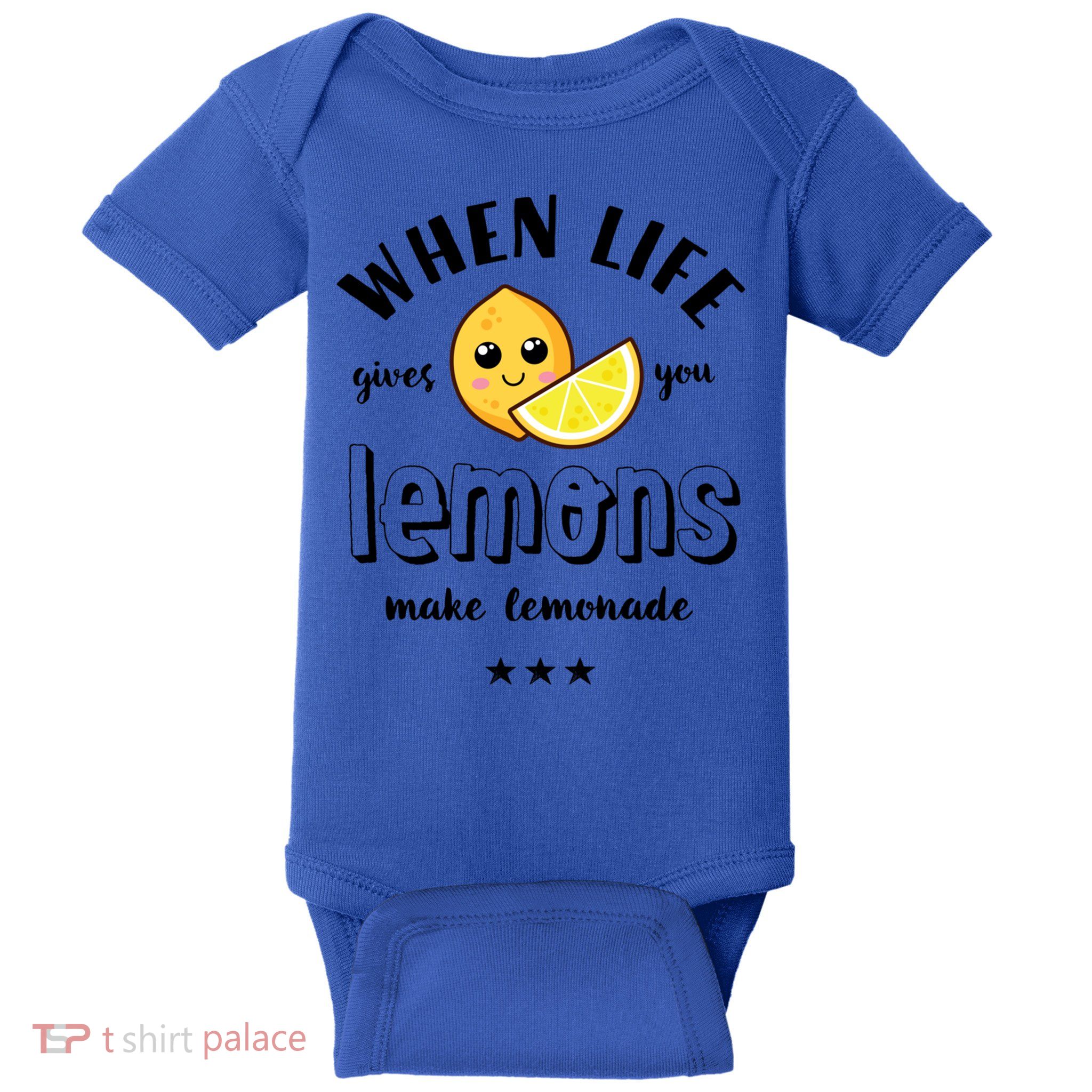 Funny Cool Summer When Life Gives You Lemons Make Lemonade Great Gift Baby Bodysuit