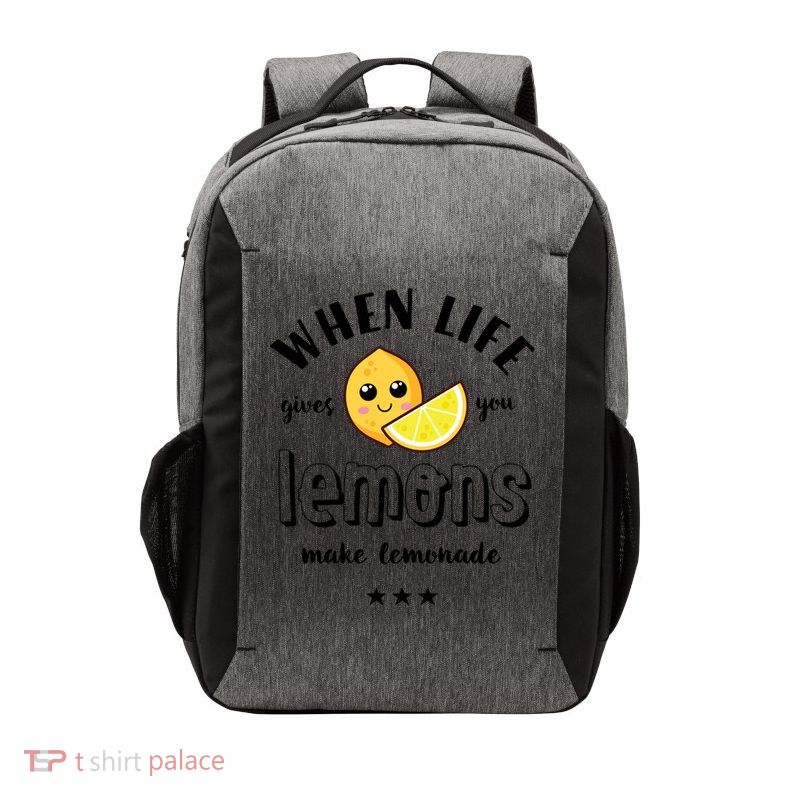 Funny Cool Summer When Life Gives You Lemons Make Lemonade Great Gift Vector Backpack