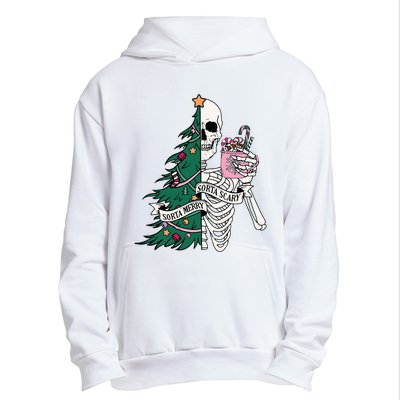 Funny Christmas Sorta Merry Sorta Scary Skeleton Xmas Tree Urban Pullover Hoodie