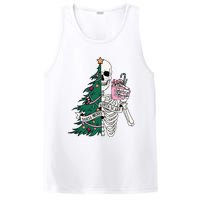 Funny Christmas Sorta Merry Sorta Scary Skeleton Xmas Tree PosiCharge Competitor Tank