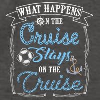 Funny Cruise Ship Vacation Gift What Happens Stays Gift Vector Backpack