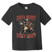 Funny Christmas Sorta Merry Sorta Scary Skeleton Xmas Tree Toddler T-Shirt