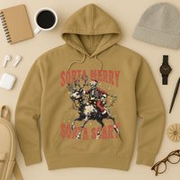 Funny Christmas Sorta Merry Sorta Scary Skeleton Xmas Tree Hoodie