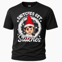 Funny Christmas Snitches Get Stitches Cooling Performance Crew T-Shirt