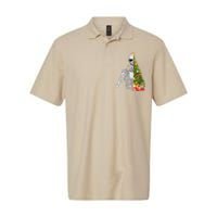 Funny Christmas Sorta Merry Sorta Scary Skeleton Xmas Tree Softstyle Adult Sport Polo