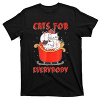 Funny Christmas Santa Cat Lover Cats For Everybody T-Shirt