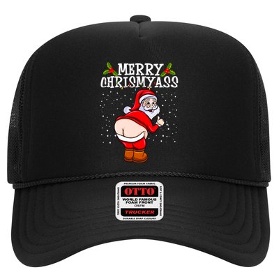 Funny Christmas Santa Claus Naked Ass Merry Chrismyass Gift Trucker Hat