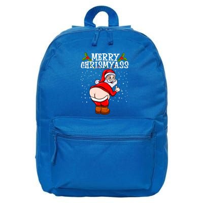 Funny Christmas Santa Claus Naked Ass Merry Chrismyass Gift 16 in Basic Backpack