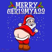 Funny Christmas Santa Claus Naked Ass Merry Chrismyass Gift Premium T-Shirt